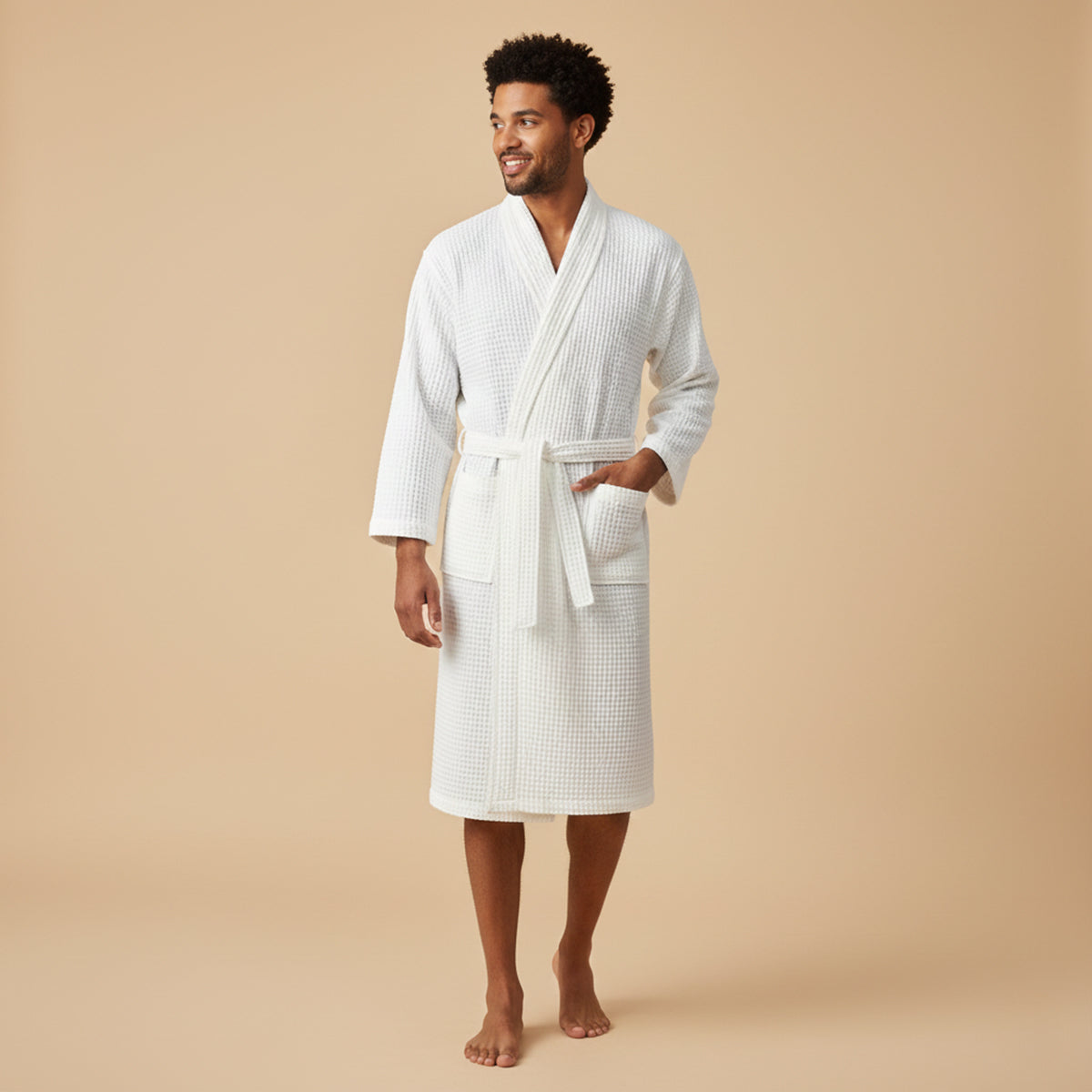 PHILIP™ | Peignoir en tissu gaufré