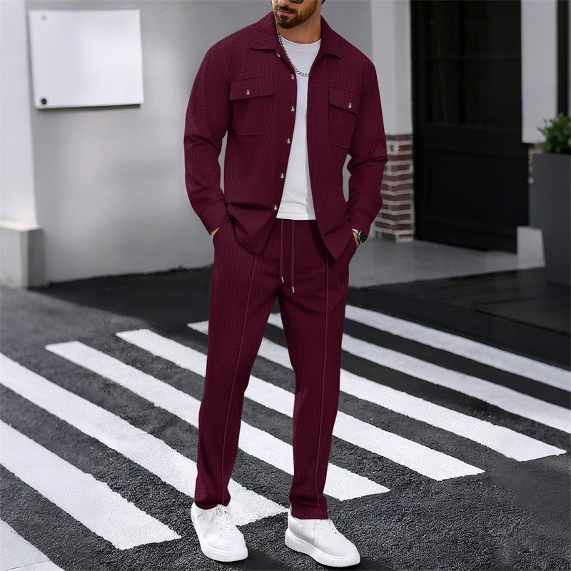 PHILIP™ | Ensemble texturé en maille gaufrée pour homme