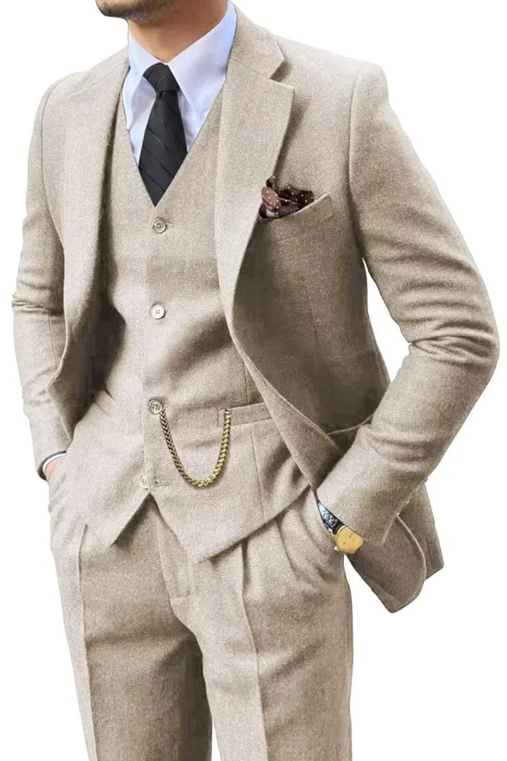 PHILIP | COSTUME À MOTIF EN ÉCHELLE