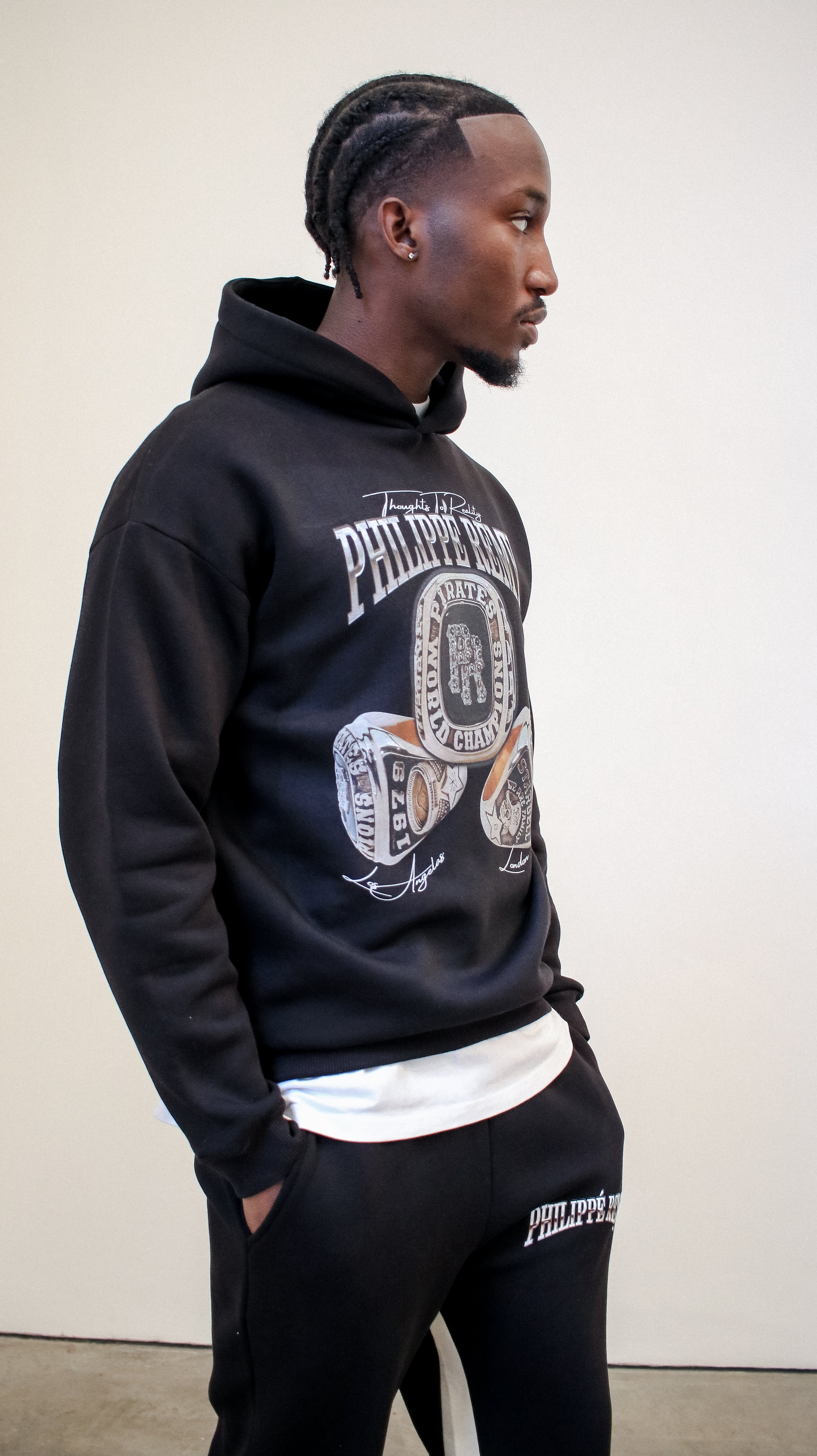 Black 'Championship' Hoodie