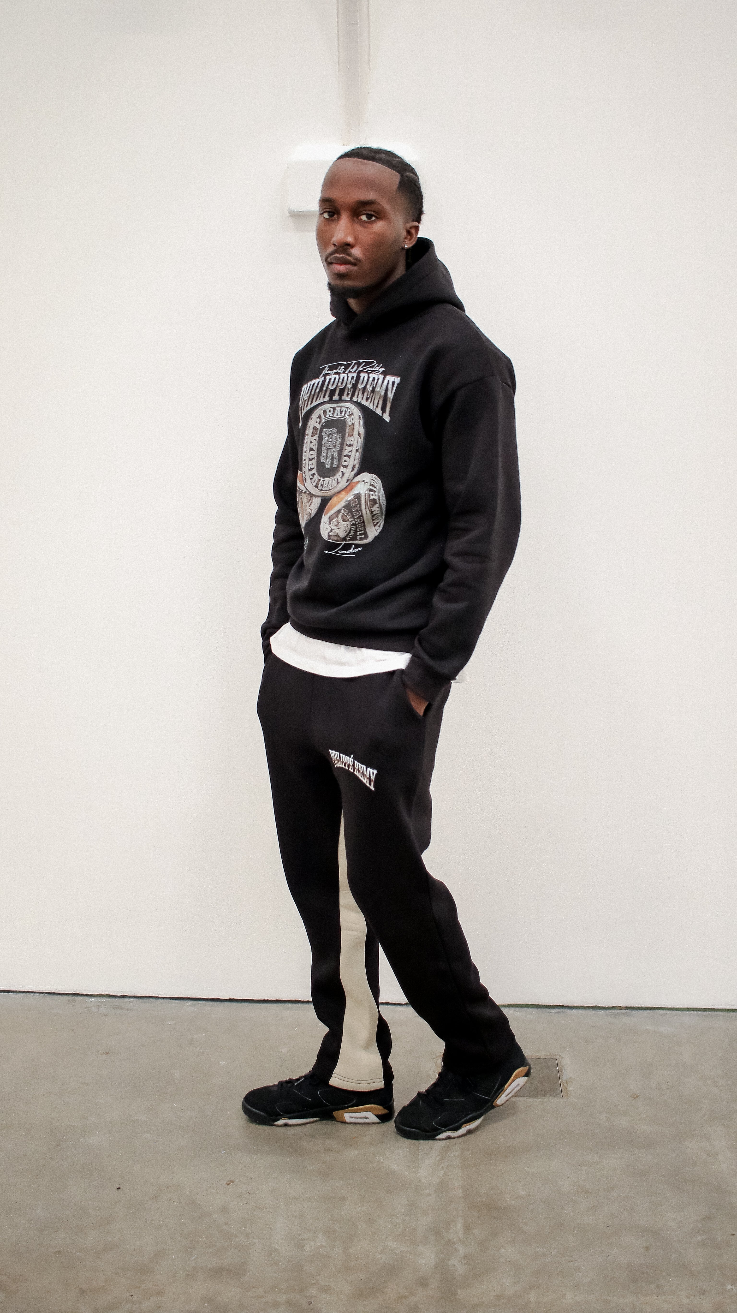 Black 'Championship' Hoodie