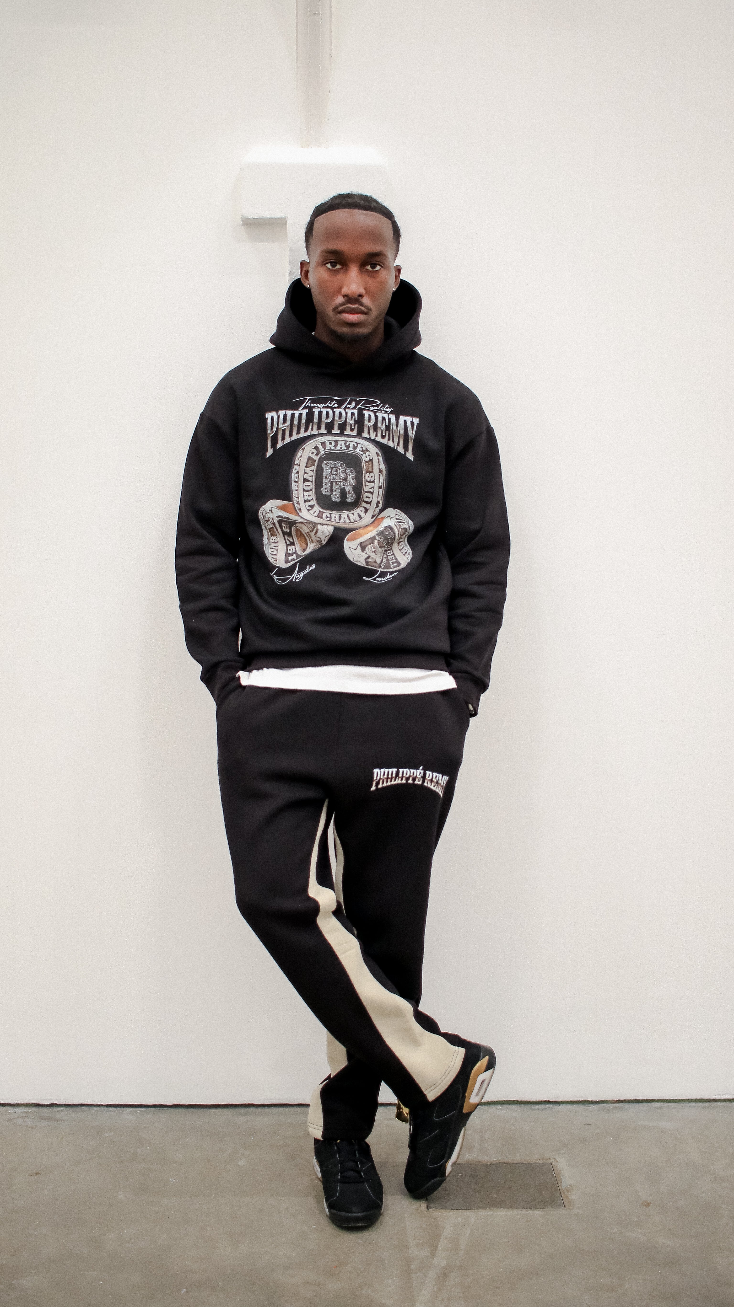 Black 'Championship' Hoodie