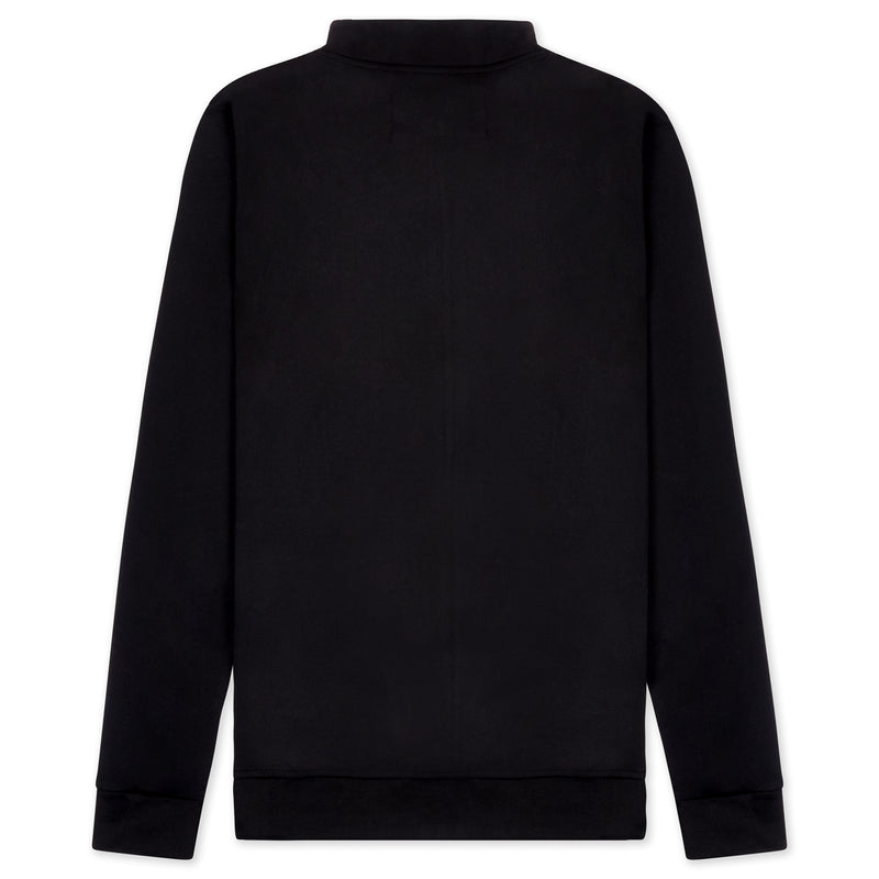Black Polyester & Velvet Jacket
